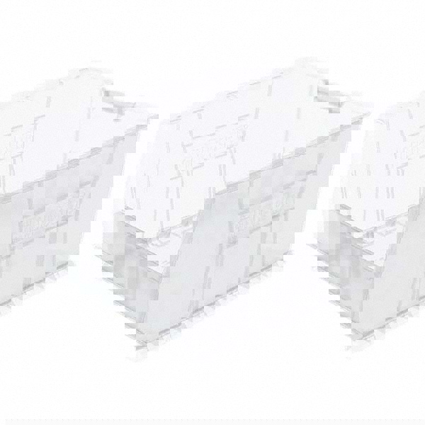 Plastic Hopper Stacking Bin: Clear